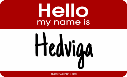 Hello my name is Hedviga png download
