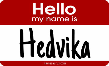 Hello my name is Hedvika png download