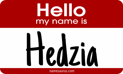 Hello my name is Hedzia png download