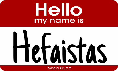 Hello my name is Hefaistas png download