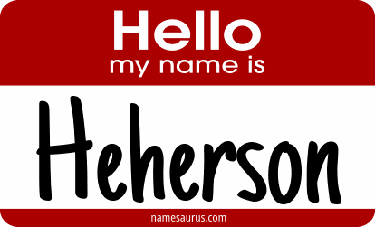 Hello my name is Heherson png download
