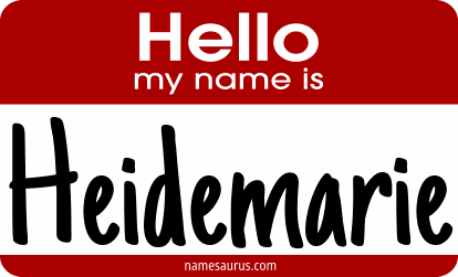 Hello my name is Heidemarie png download