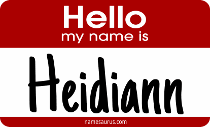 Hello my name is Heidiann png download