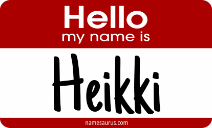 Hello my name is Heikki png download