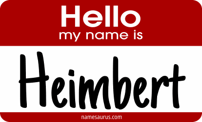 Hello my name is Heimbert png download