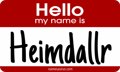 Hello my name is Heimdallr png download