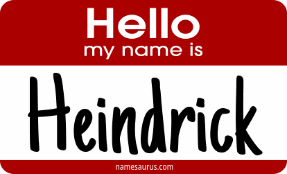 Hello my name is Heindrick png download