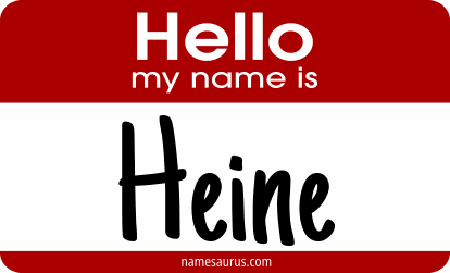 Hello my name is Heine png download