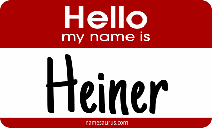 Hello my name is Heiner png download