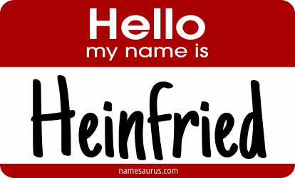 Hello my name is Heinfried png download