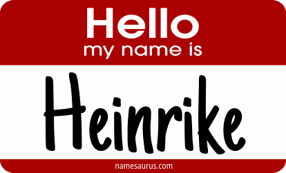Hello my name is Heinrike png download