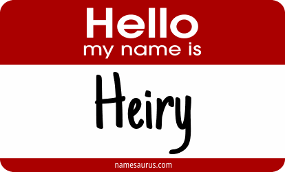 Hello my name is Heiry png download