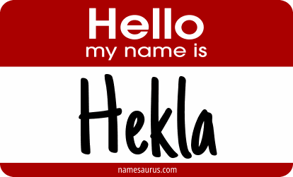 Hello my name is Hekla png download