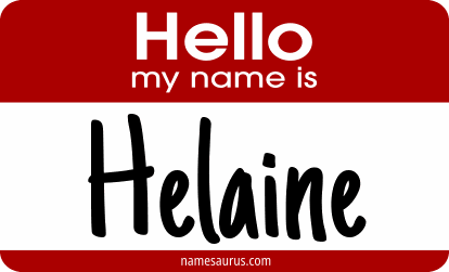 Hello my name is Helaine png download