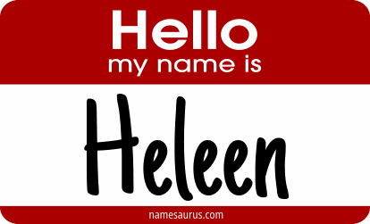 Hello my name is Heleen png download