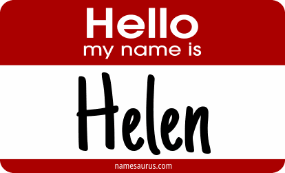 Hello my name is Helen png download