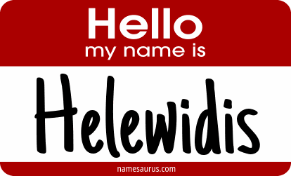 Hello my name is Helewidis png download