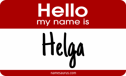 Hello my name is Helga png download