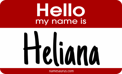 Hello my name is Heliana png download