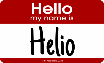 Hello my name is Helio png download