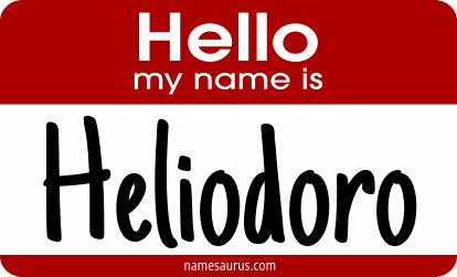 Hello my name is Heliodoro png download