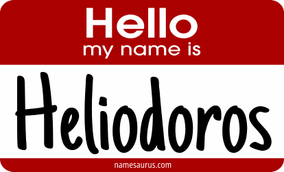 Hello my name is Heliodoros png download