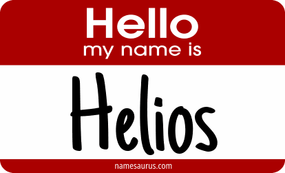 Hello my name is Helios png download