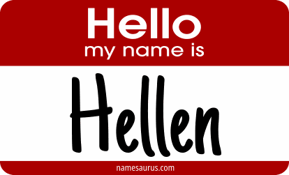 Hello my name is Hellen png download