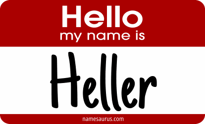 Hello my name is Heller png download