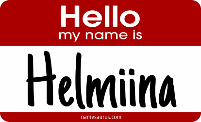 Hello my name is Helmiina png download