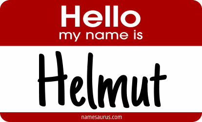 Hello my name is Helmut png download
