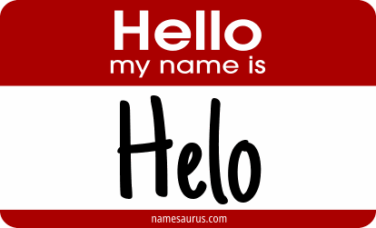 Hello my name is Helo png download