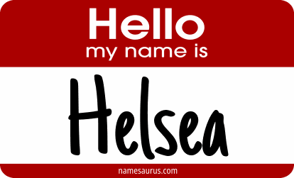 Hello my name is Helsea png download