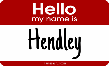 Hello my name is Hendley png download