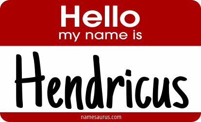 Hello my name is Hendricus png download