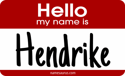 Hello my name is Hendrike png download