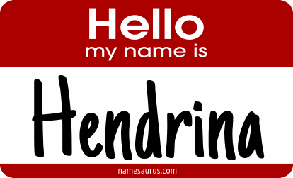 Hello my name is Hendrina png download