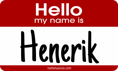 Hello my name is Henerik png download