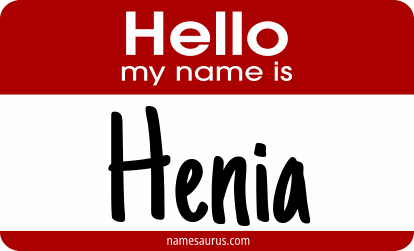 Hello my name is Henia png download