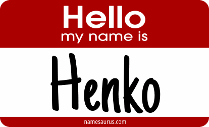 Hello my name is Henko png download
