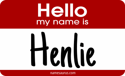 Hello my name is Henlie png download