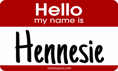 Hello my name is Hennesie png download
