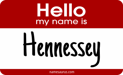 Hello my name is Hennessey png download