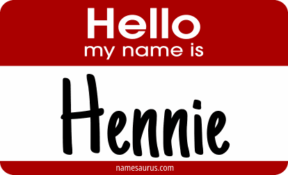 Hello my name is Hennie png download