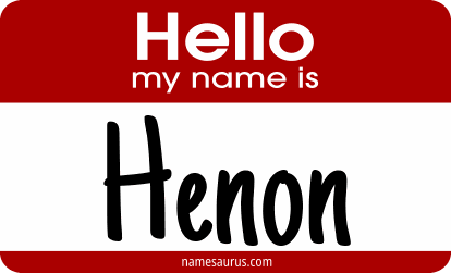 Hello my name is Henon png download