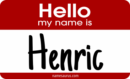 Hello my name is Henric png download