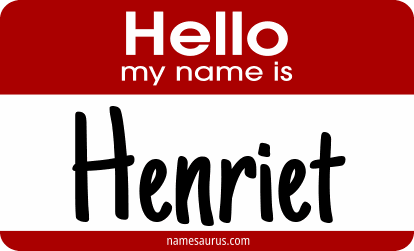 Hello my name is Henriet png download
