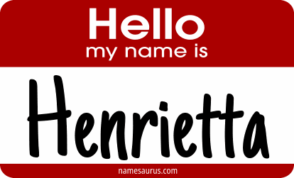 Hello my name is Henrietta png download