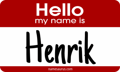 Hello my name is Henrik png download