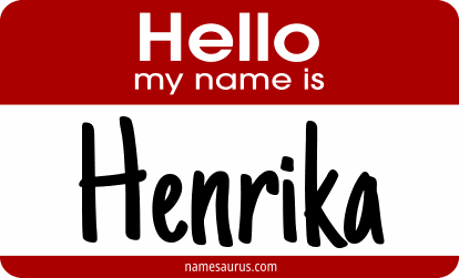 Hello my name is Henrika png download